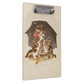 キャットキットン子猫アンティークヴィンテージかわいらしかわいい クリップボード (右)