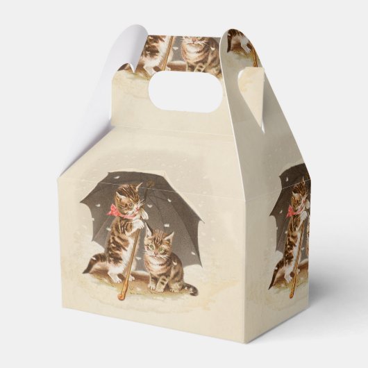 キャットキットン子猫アンティークヴィンテージかわいらしかわいい フェイバーボックス (正面サイド)