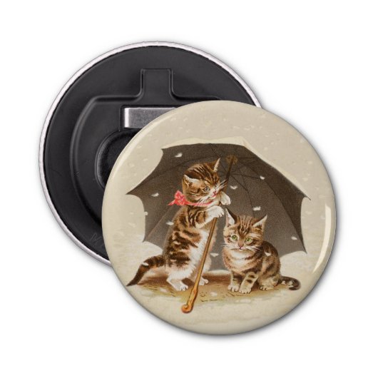 キャットキットン子猫アンティークヴィンテージかわいらしかわいい 栓抜き (正面)