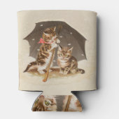 キャットキットン子猫アンティークヴィンテージかわいらしかわいい 缶クーラー (裏面)