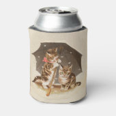 キャットキットン子猫アンティークヴィンテージかわいらしかわいい 缶クーラー (缶裏面)