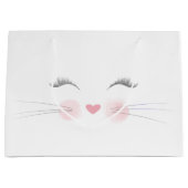 キャットキットン顔 ラージペーパーバッグ (正面)