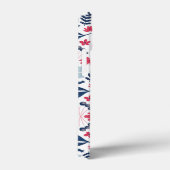 キャットキッドストンロンドンデザインブルーフラワーズ Case-Mate iPhoneケース (裏面 / 右)