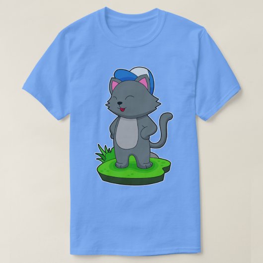 キャットキャップ Tシャツ (デザイン正面)