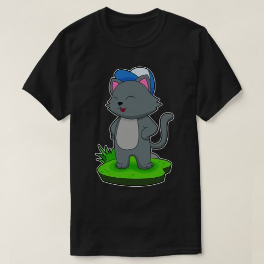 キャットキャップ Tシャツ (デザイン正面)