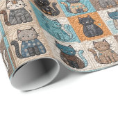 キャットキルトデザイン ラッピングペーパー (ロールコーナー)