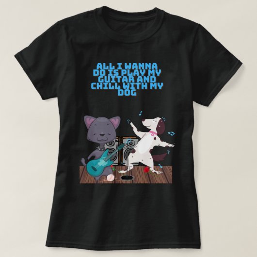 キャットギタ遊ー Tシャツ (デザイン正面)