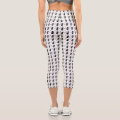 キャットギフト |かわいい猫の柄シームレスな背景 カプリレギンス (裏面)