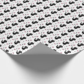 キャットギフト |かわいい猫の柄シームレスな背景 ラッピングペーパー (角)