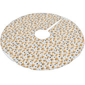 キャットギフト |可愛い猫パターン子供っぽい ブラッシュドポリエステルツリースカート (アングル)