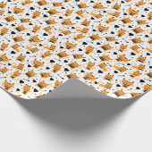 キャットギフト |可愛い猫パターン子供っぽい ラッピングペーパー (角)