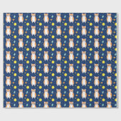 キャットギフト |宇宙猫パターン図 ラッピングペーパー (フラット)