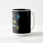 キャットギフト |猫の顔カラフルは本当に素敵 ツートーンマグカップ (正面右)