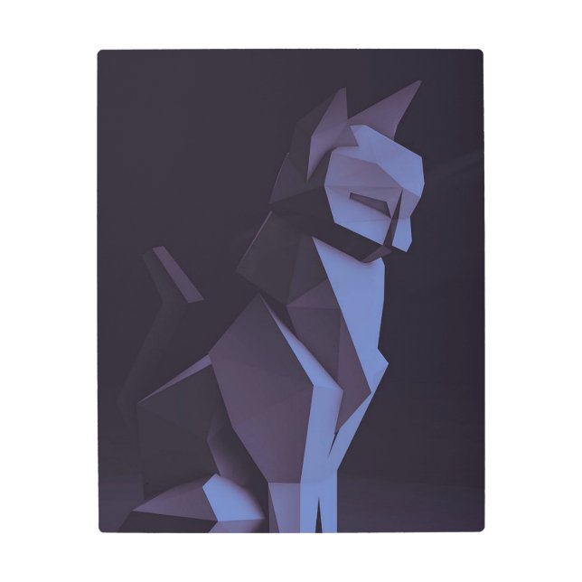 キャットギフト |猫好き メタルプリント (正面)