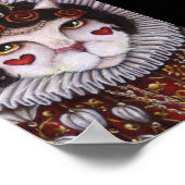 キャットクイーンハートアリスワンダーランドロイヤリティアート ポスター (角)