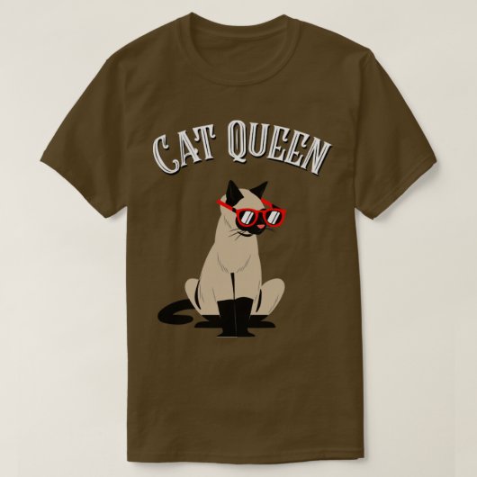 キャットクイーン Tシャツ (デザイン正面)