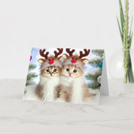 キャットクリスマスカード シーズンカード