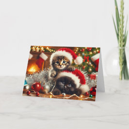 キャットクリスマスカード シーズンカード
