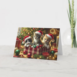 キャットクリスマスカード シーズンカード