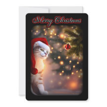 キャットクリスマスキュートホリデーオーナメントクリスマスツリースノー