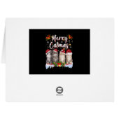 キャットクリスマスサンタハットおもしろいカメリートマス (裏面横)