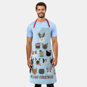 キャットクリスマスツリー エプロン (着用した状態)