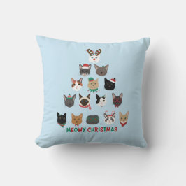 キャットクリスマスツリー クッション