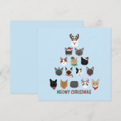 キャットクリスマスツリー シーズンカード (正面/裏面)