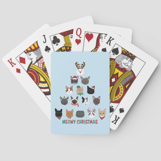 キャットクリスマスツリー トランプ (裏面)