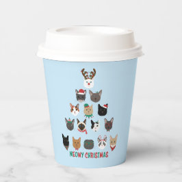 キャットクリスマスツリー 紙コップ