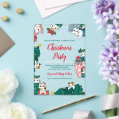 キャットクリスマスパーティー アクリル招待状 (インサイチュ (ウェディング))