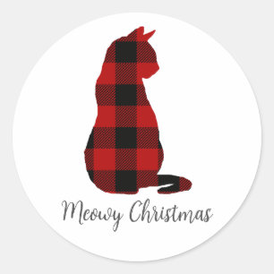 キャットクリスマスプレドフェスティバル ラウンドシール