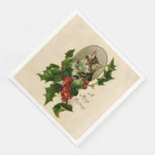 キャットクリスマスホリメリーーキットンアンティークアート (コーナー)