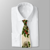 キャットクリスマスホリメリーーキットンアンティークアート ネクタイ (タイ)