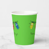 キャットクリスマスライトおもしろいミョイとブライト 紙コップ (左)