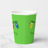 キャットクリスマスライトおもしろいミョイとブライト 紙コップ (右)