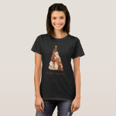 キャットクリスマスライトキャット Tシャツ (正面フル)