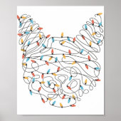 キャットクリスマスライト – クリおもしろいスマス ポスター (正面)