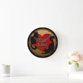 キャットクロックカウト猫好きウォールクロックキャットデコー ラウンド壁時計 (ホーム)