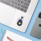 キャットクロッ幽霊のよく出るクタワー – ゴシック様式の真夜中 シール (ノートパソコンとiPhone)
