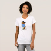 キャットクールオンローラースケートTシャツ! Tシャツ (正面フル)