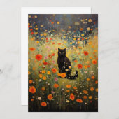 キャットグスタフクリムト 招待状 (正面/裏面)