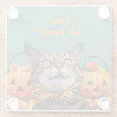 キャットグラスのコースターを飲める ガラスコースター (裏面)