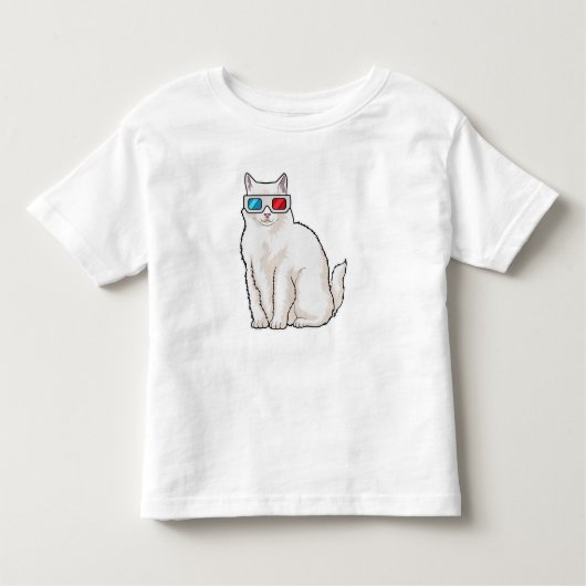 キャットグラス トドラーTシャツ (正面)