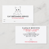 キャットグリーンアイズアポイントメントアラーム 名刺 (正面/裏面)