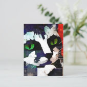 キャットコラージュはがき ポストカード (スタンド正面)