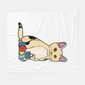 キャットコロナイースター フリースブランケット (正面(横))