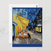 キャットコロニー、ヴァンゴッホカフェテラスパロディ ポストカード (正面/裏面)