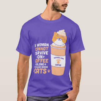 キャットコーヒーの友達 Tシャツ