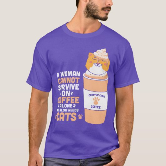 キャットコーヒーの友達 Tシャツ (正面)